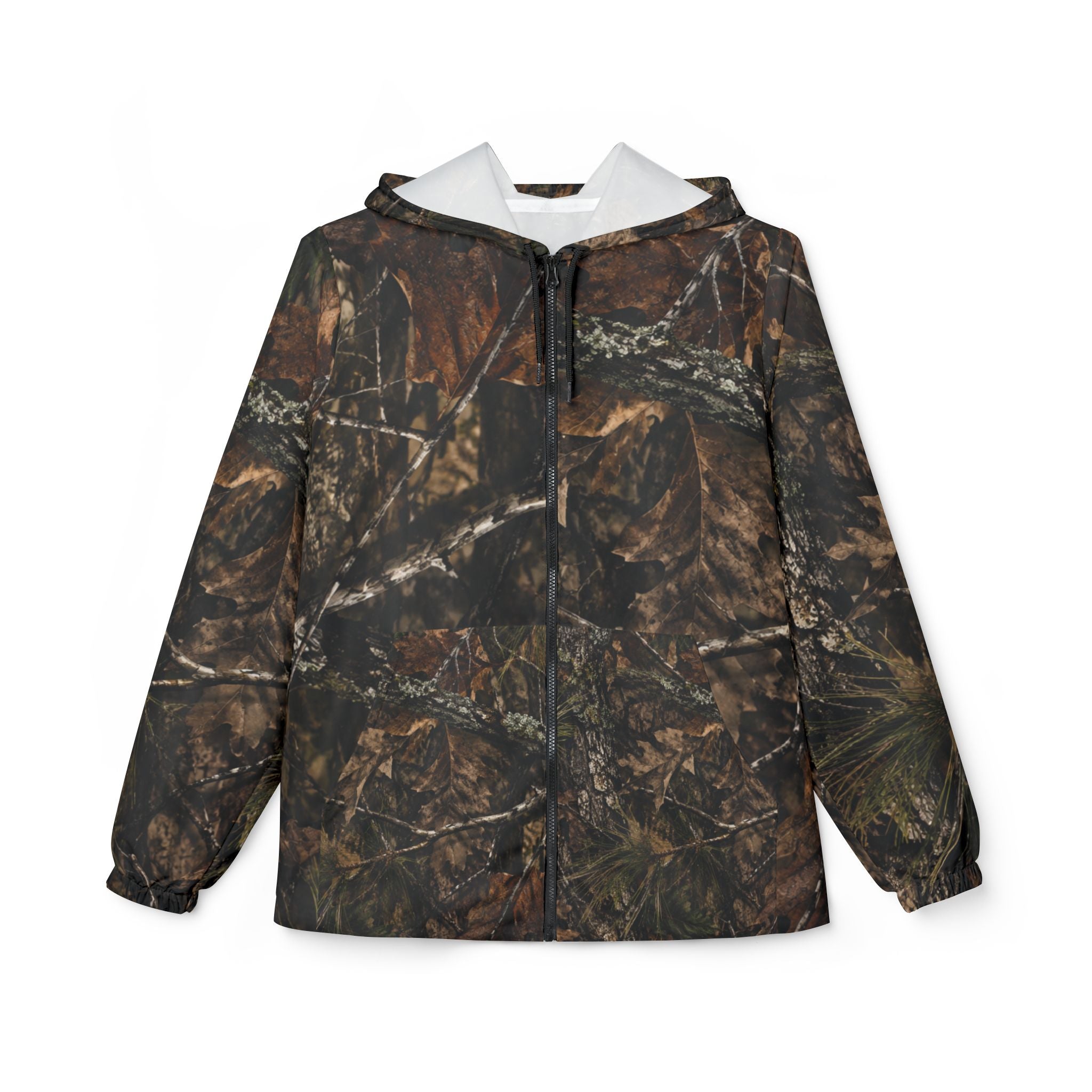 Woodland Camo “Buck $not” Windbreaker Jacket