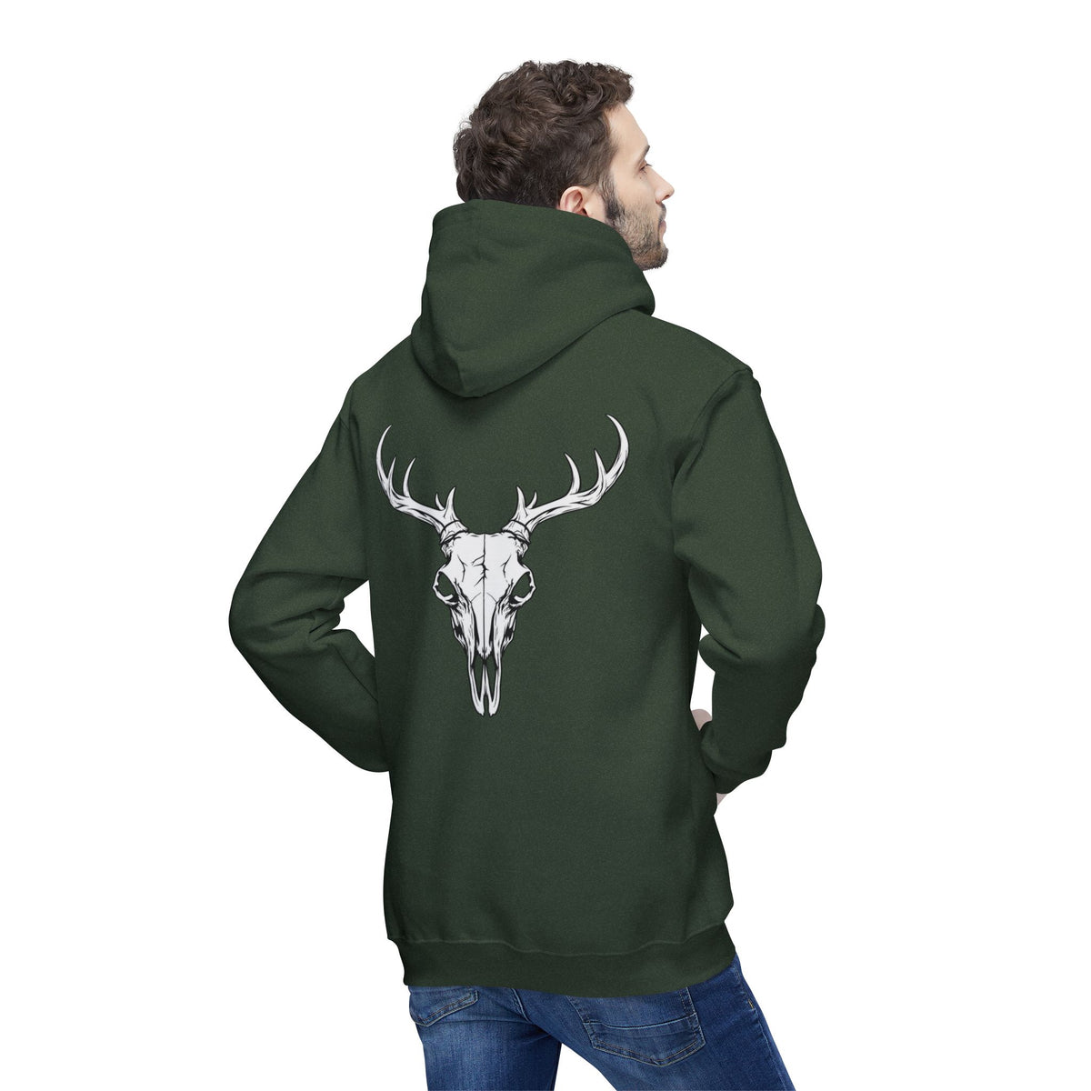 “The Dark Buck” Unisex Hooded Sweatshirt, Made in US