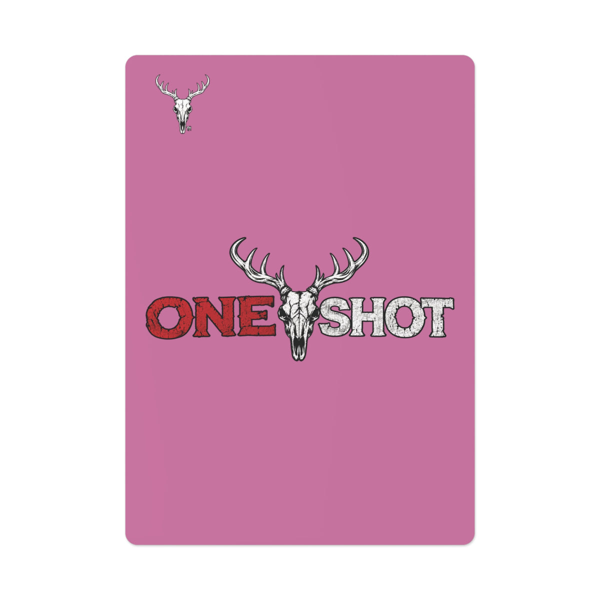 Pink “One $hot” Poker Cards