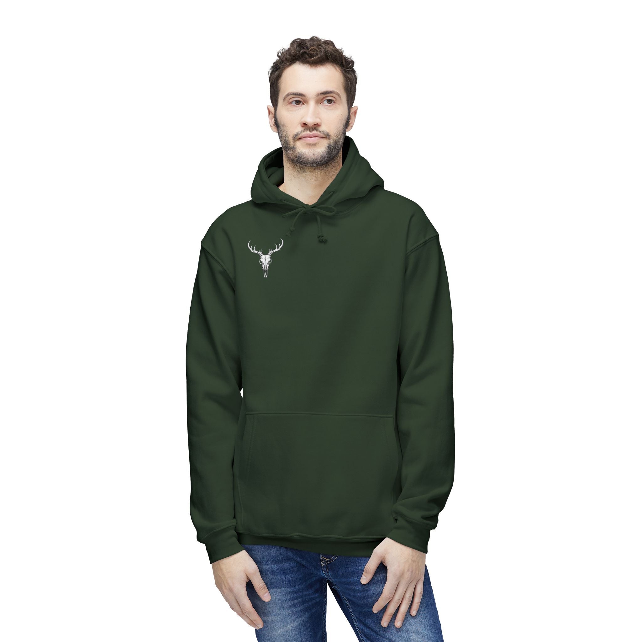 “The Dark Buck” Unisex Hooded Sweatshirt, Made in US