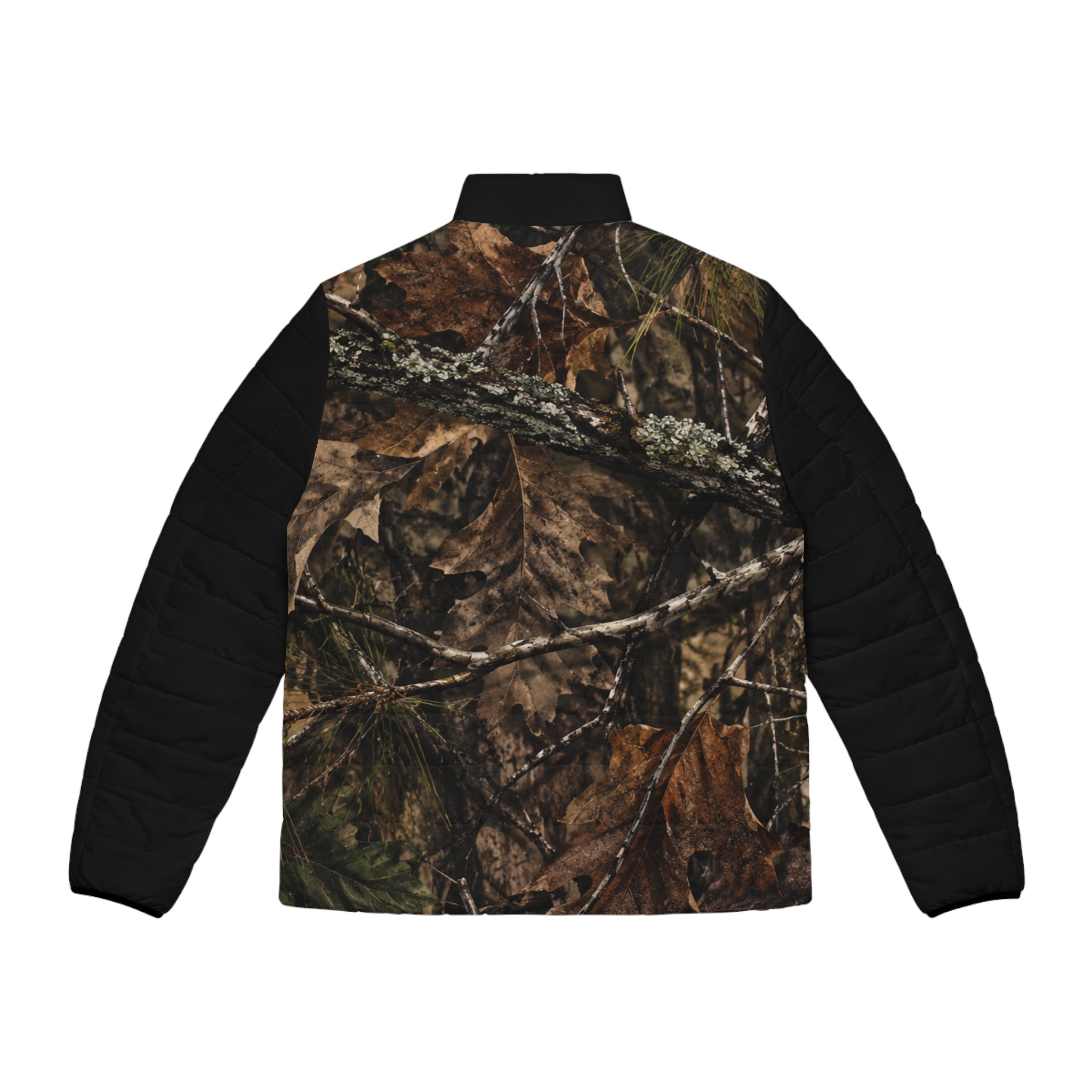 “One $hot” Men's Puffer Jacket (AOP)