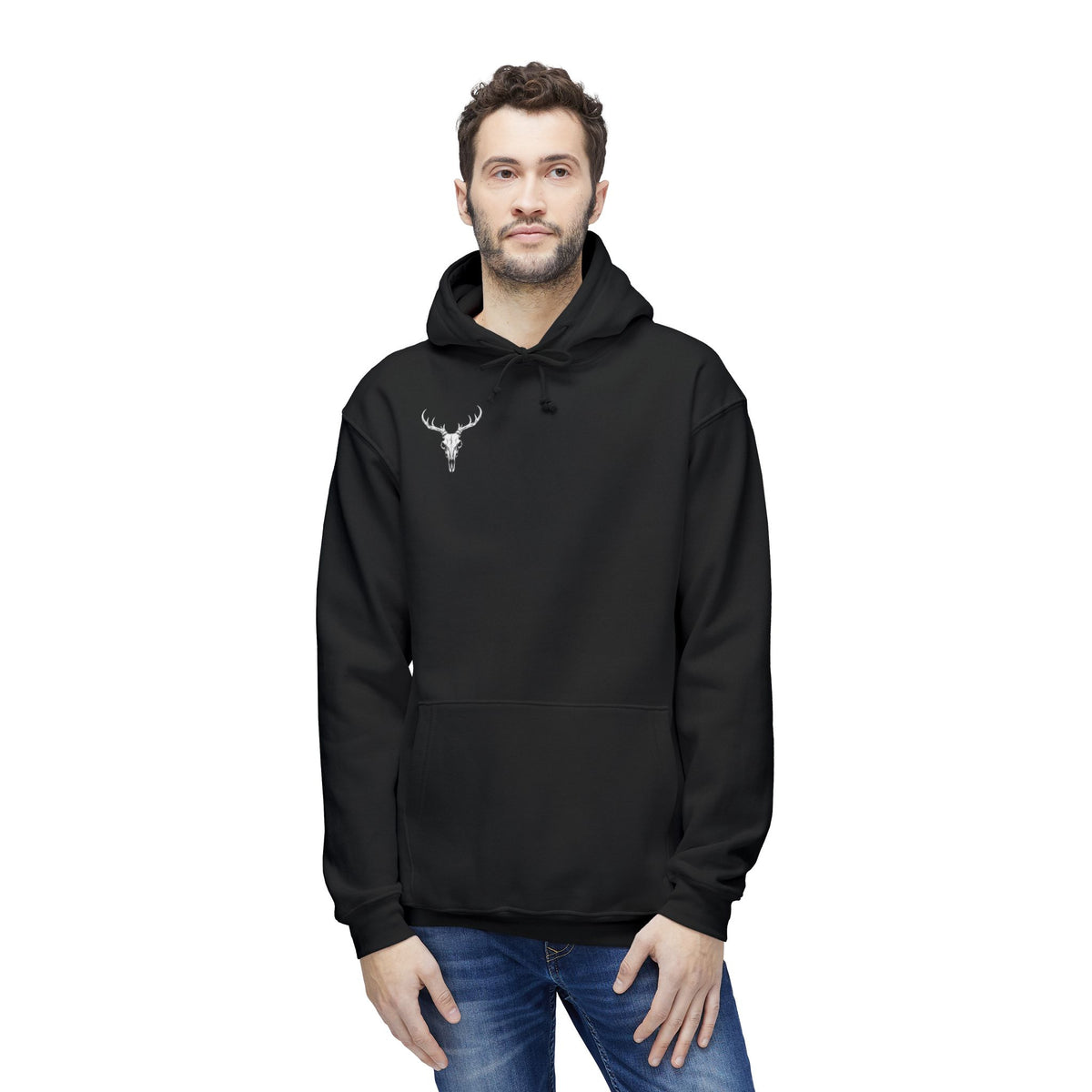 “The Dark Buck” Unisex Hooded Sweatshirt, Made in US