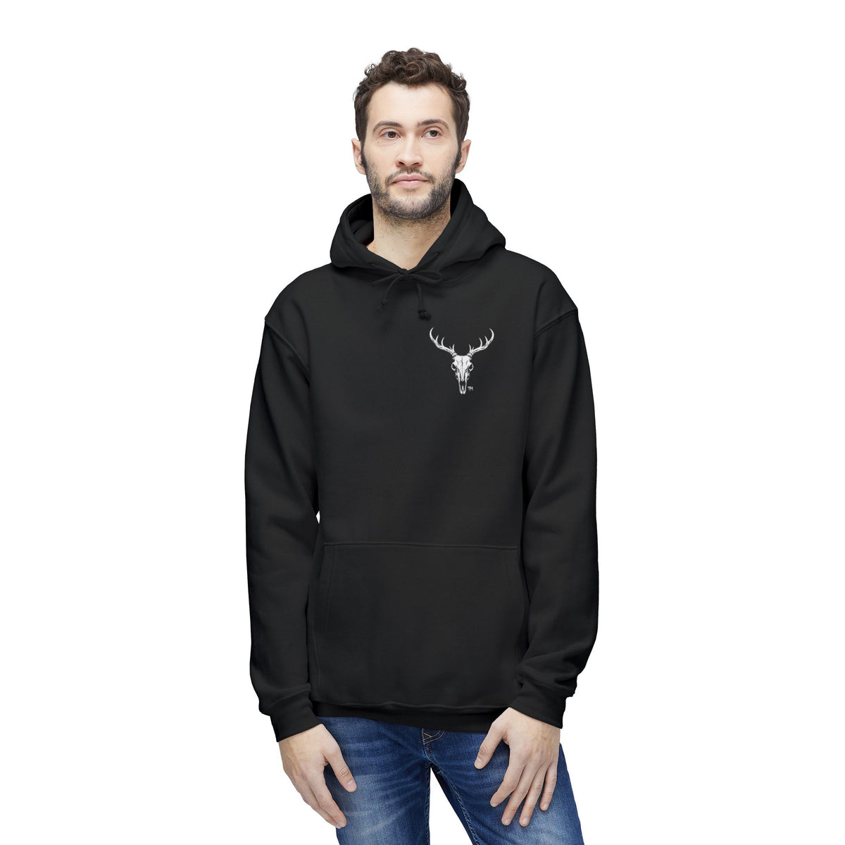 “The Dark Buck” Unisex Hooded Sweatshirt, Made in US