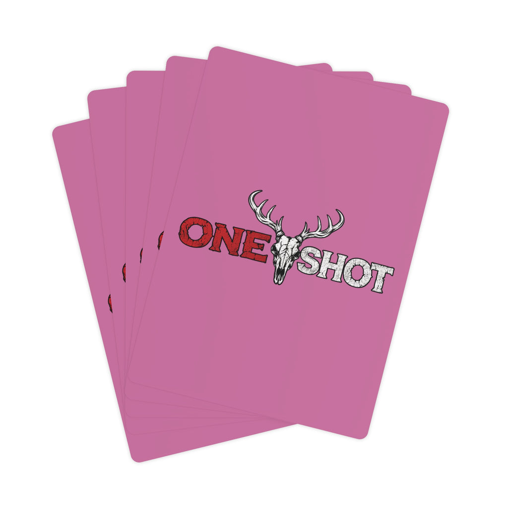 Pink “One $hot” Poker Cards