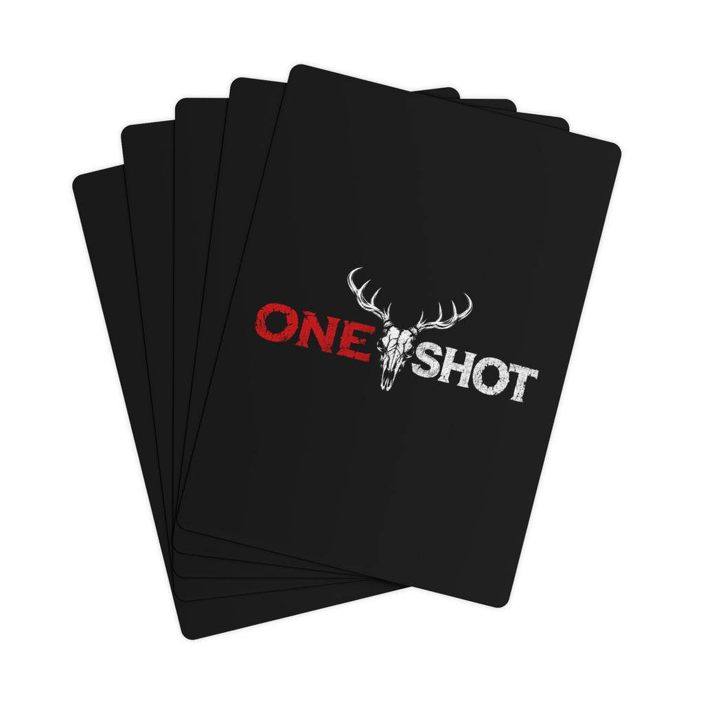 Black “One $hot” Poker Cards