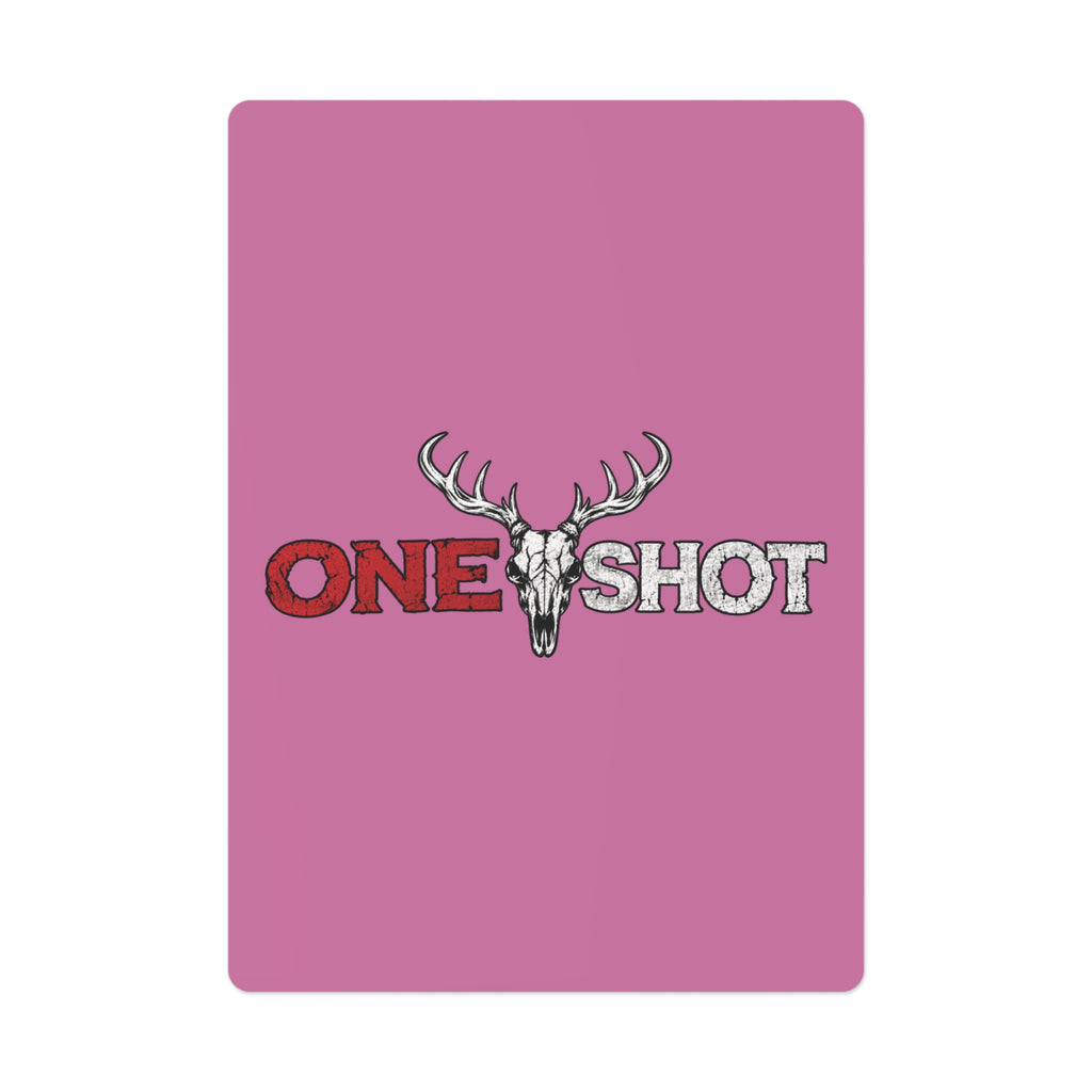 Pink “One $hot” Poker Cards