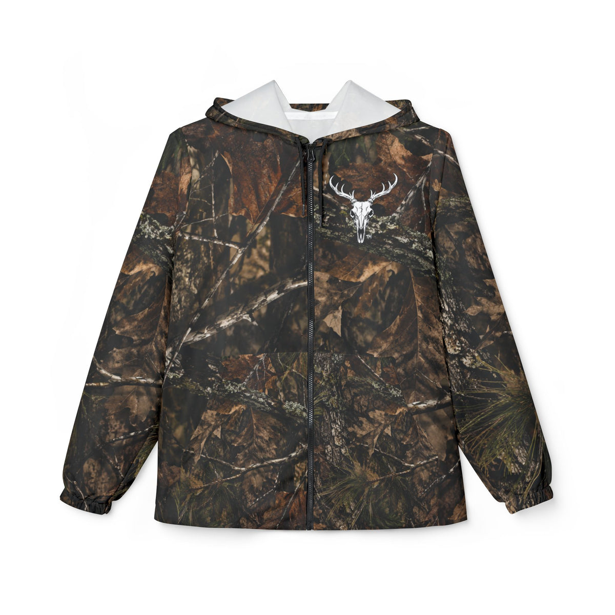 Woodland Camo “Buck $not” Windbreaker Jacket