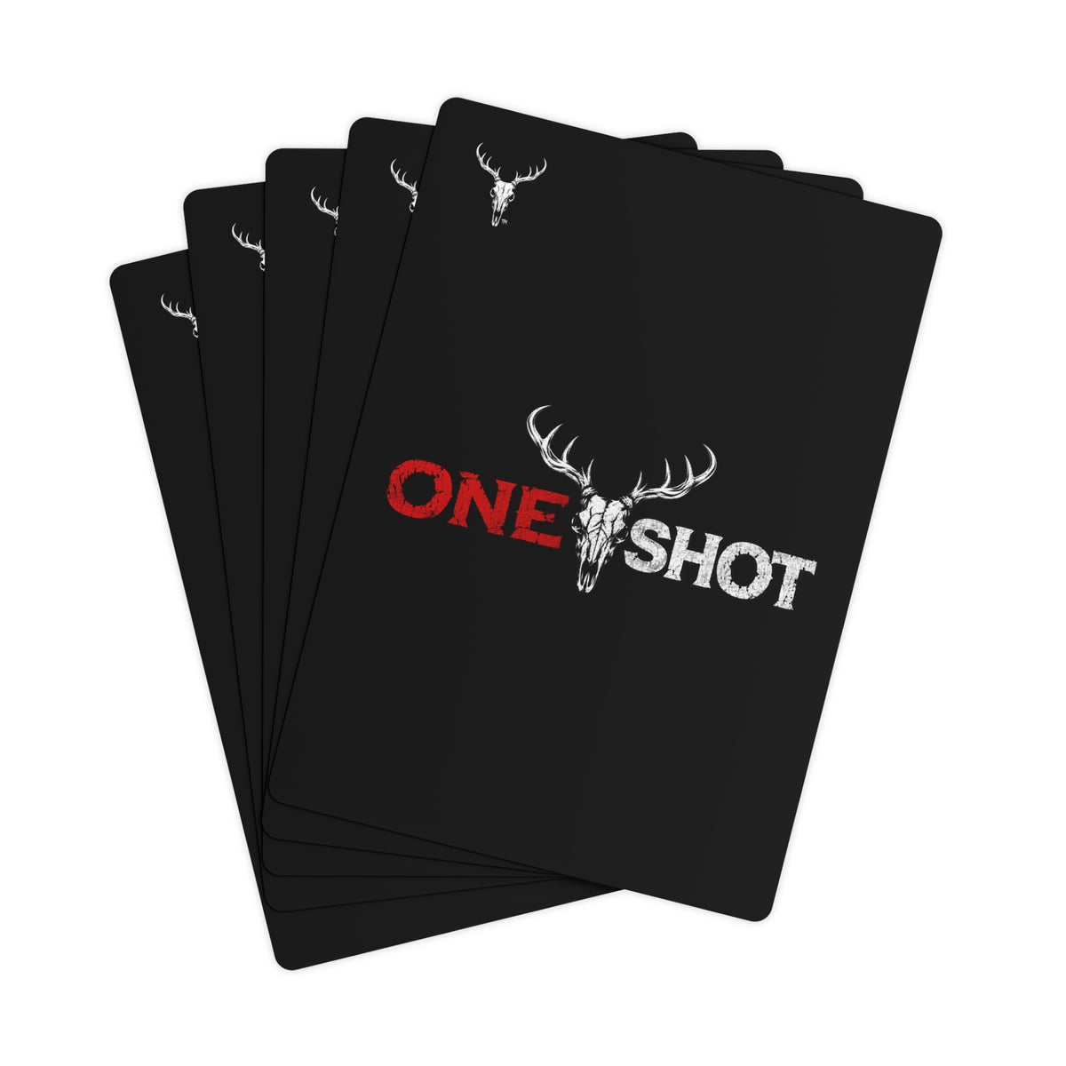 Black “One $hot” Poker Cards